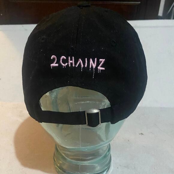 2 Chainz Black Pink Letter Trap Music Hat - Picture 5 of 6